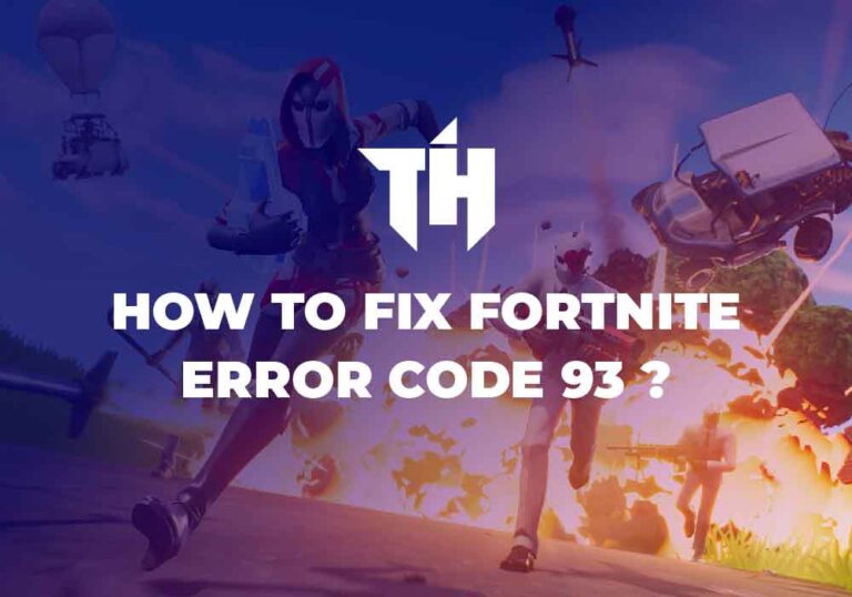 How To Fix Fortnite Error Code 93 FIXED The Intel Hub