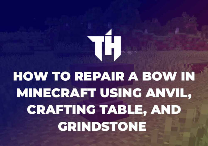 How-to-repair-a-bow-in-Minecraft-using-Anvil,-Crafting-table,-and-Grindstone-01