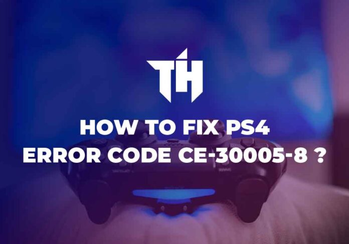 PS4 Error Code CE-30005-8